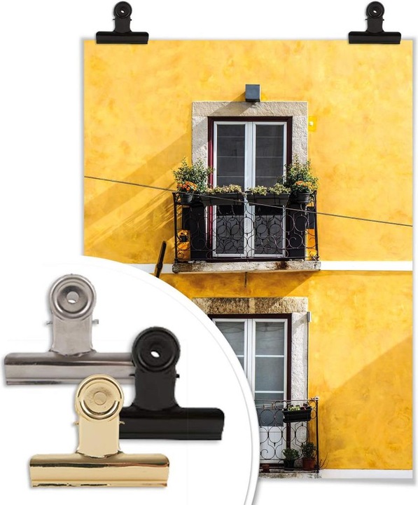 Image du produit Trenddeko La façade jaune de la maison (40 x 50 cm)