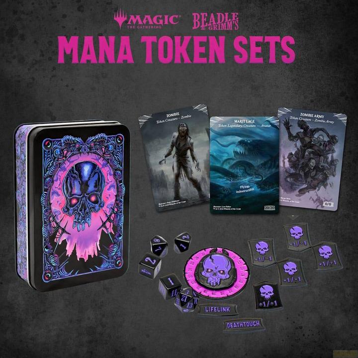 Productafbeelding Beadle & Grimm´s Magic the Gathering dobbelstenen en tokens Black Mana