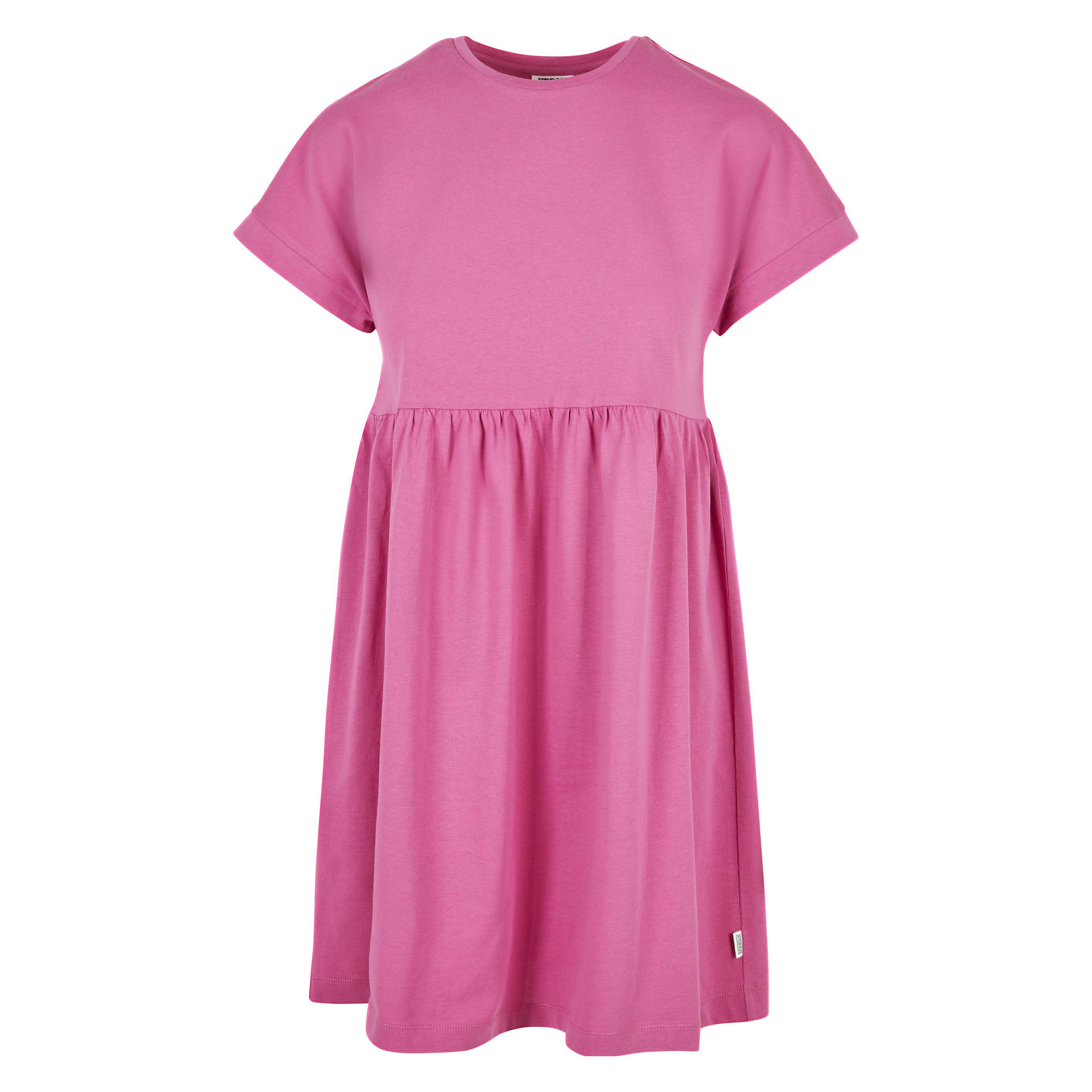 Urban Classics, Damen, Kleider, Ladies Organic Empire Valance Tee Dress - 17914, Violett, (4XL)
