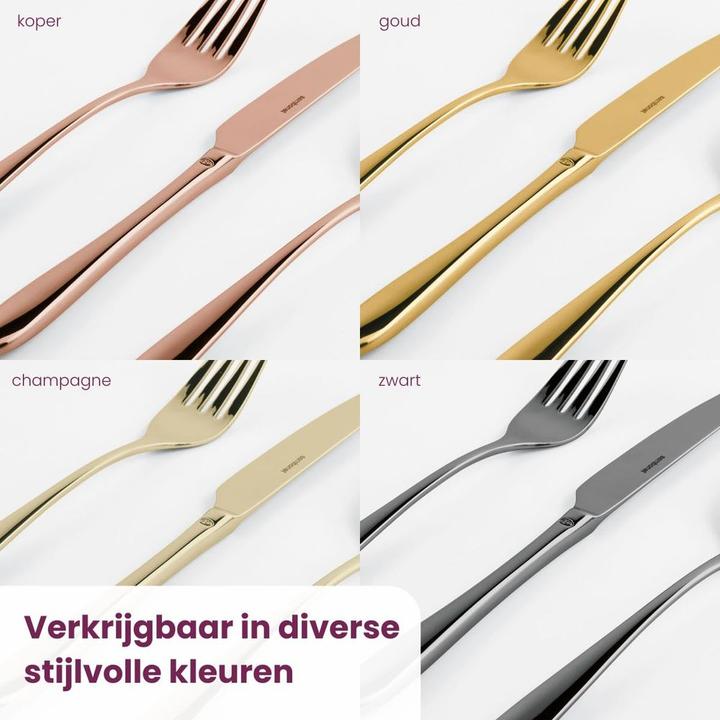 Immagine prodotto Sambonet Set di posate Gusto 24 pezzi, rame (24 pz., Set di posate)