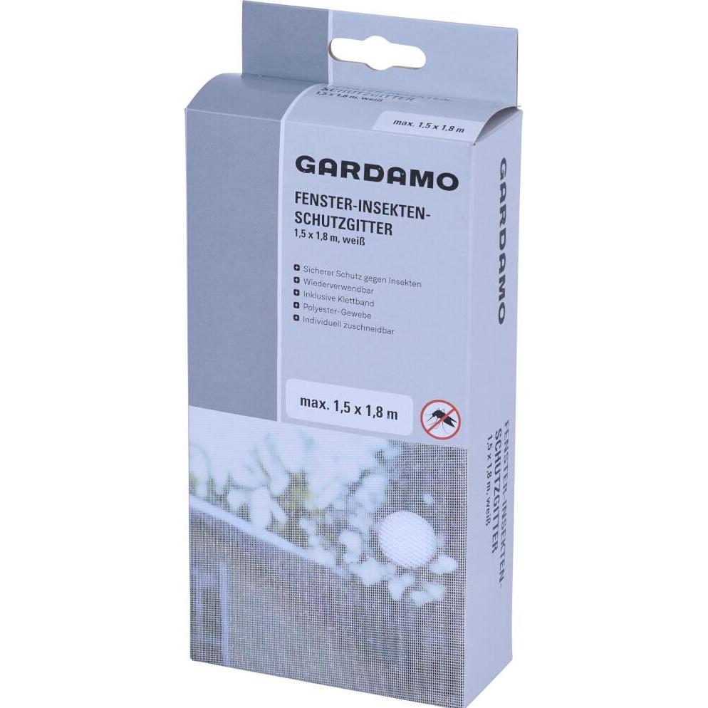 Siena Garden, Zanzariera, Fliegengitter 1,5 m x 1,8 m weiss für Fenster mit Klettband