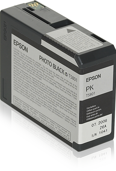 Actual product image Epson T5801 (PBK)