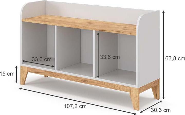 Produktbild VitaliSpa Malia (107 x 30.60 x 63.80 cm)