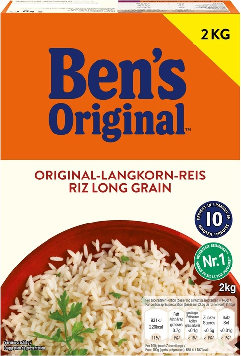 Immagine prodotto Ben's Original Il riso a chicco lungo dello zio Ben 10 minuti (4000 g)
