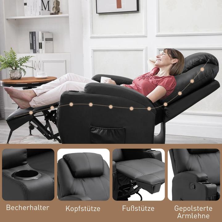 Produktbild Homcom Massagesessel Liegefunktion