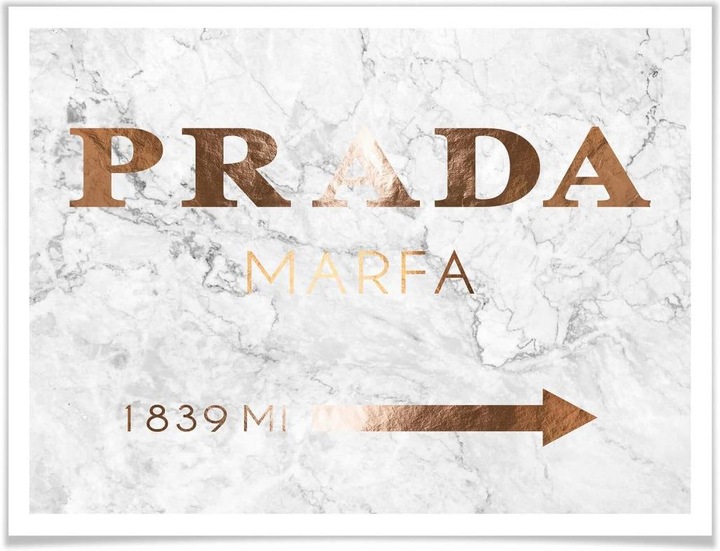 Actual product image Trenddeko Copper look - Prada Marfa (80 x 100 cm)