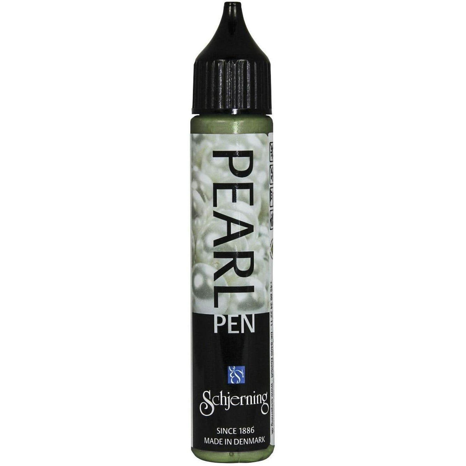Schjerning, Künstlerfarbe + Bastelfarbe, Perlentropfenfarbe Pearl Pen 28 ml, Khaki (Khaki, 28 ml)