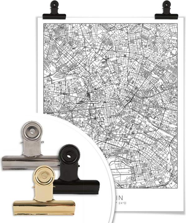 Actual product image Trenddeko City Map Berlin (30 x 24 cm)