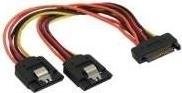 Produktbild InLine SATA Strom-Y-Kabel SATA Lasche (15 cm, SATA)
