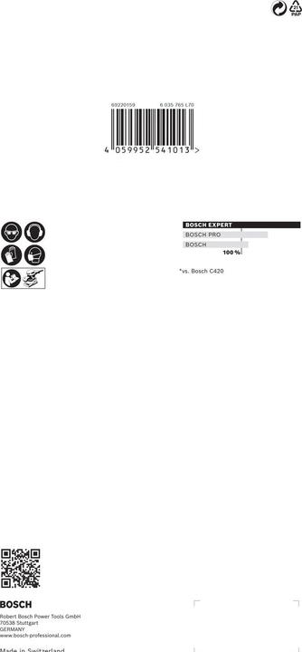 Image du produit Bosch Professional Zubehör EXPERT M480 Filet de ponçage pour ponceuses vibrantes, 115 x 230 mm, G 120, 10 pcs. (120)