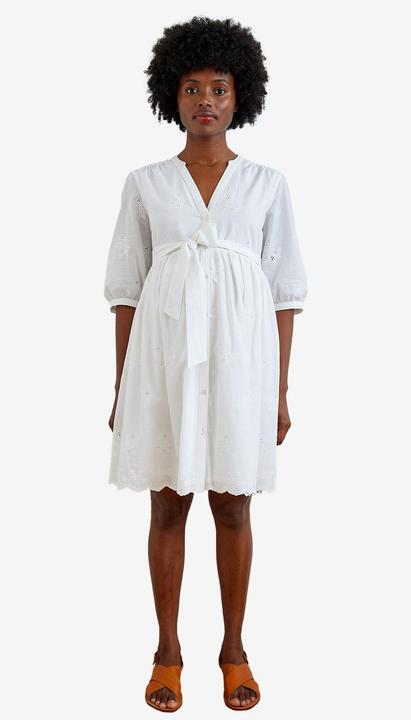 Actual product image Vertbaudet Kurzes Kleid mit Lochstickerei, Schwangerschaft und Stillzeit (36)
