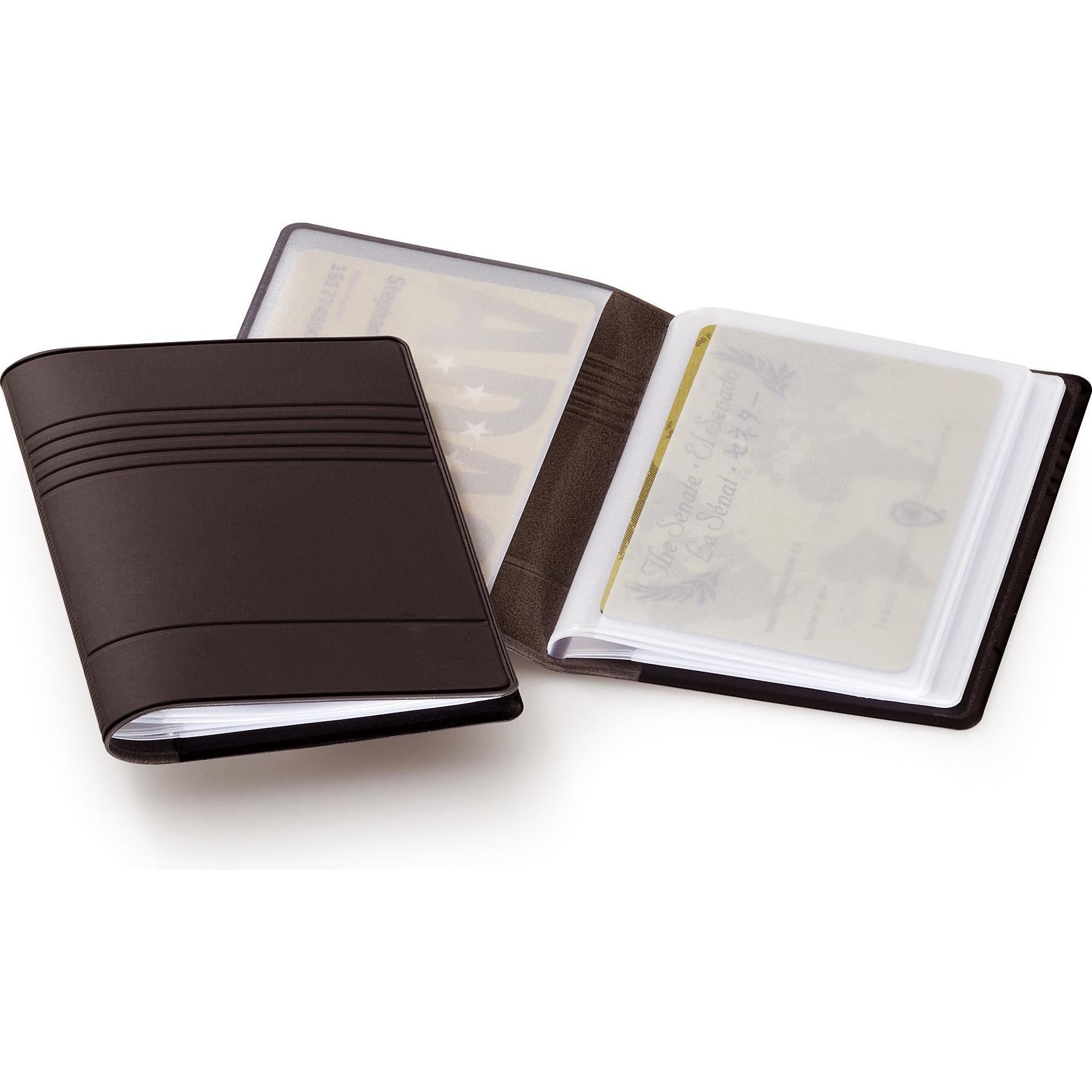 Thumbnail - Durable, Kartenaufbewahrung, 239458 Visitenkartenhalter Holzkohle (54 x 85 mm)