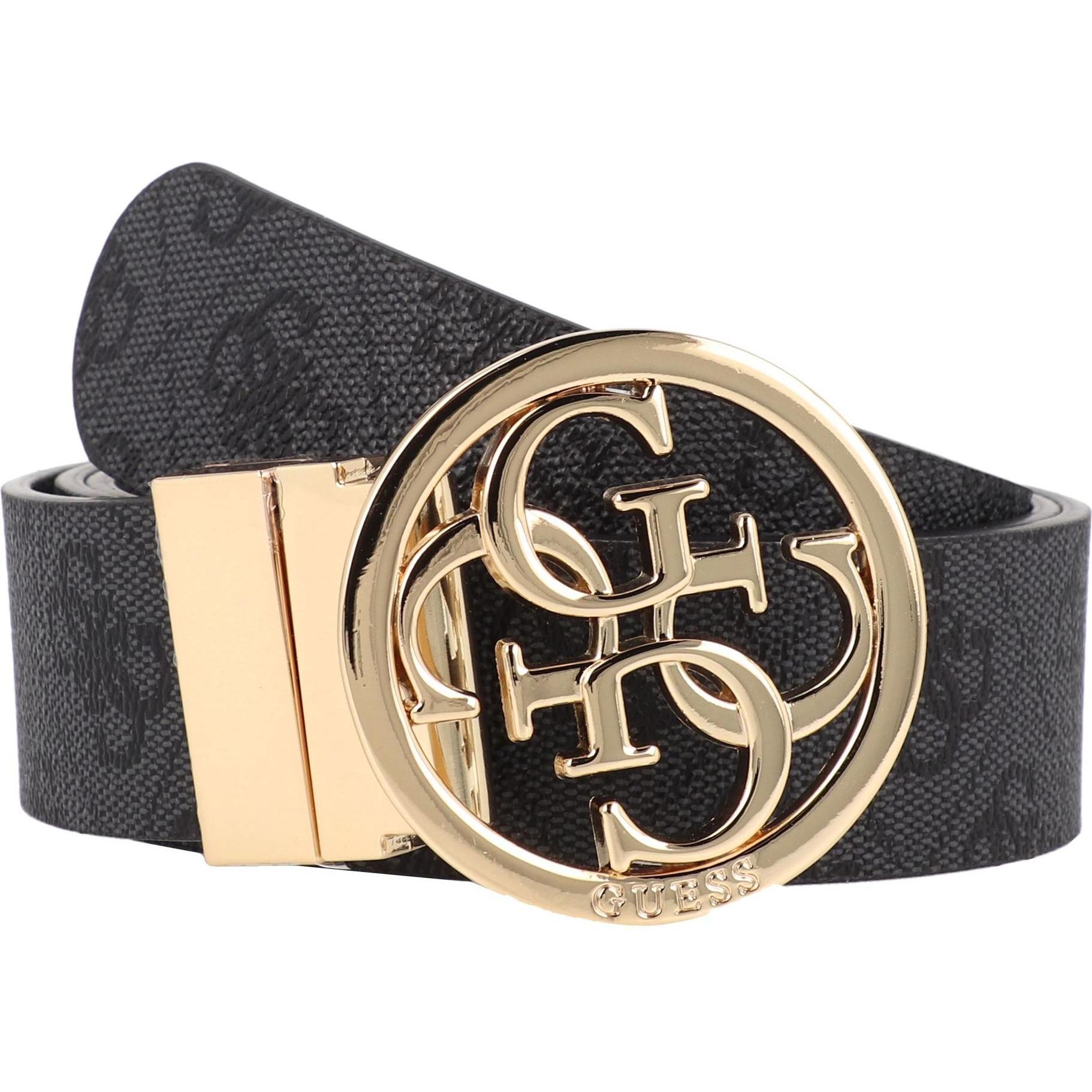 Guess, Damen, Gürtel, Noelle Wendegürtel Leder, Schwarz, (90)