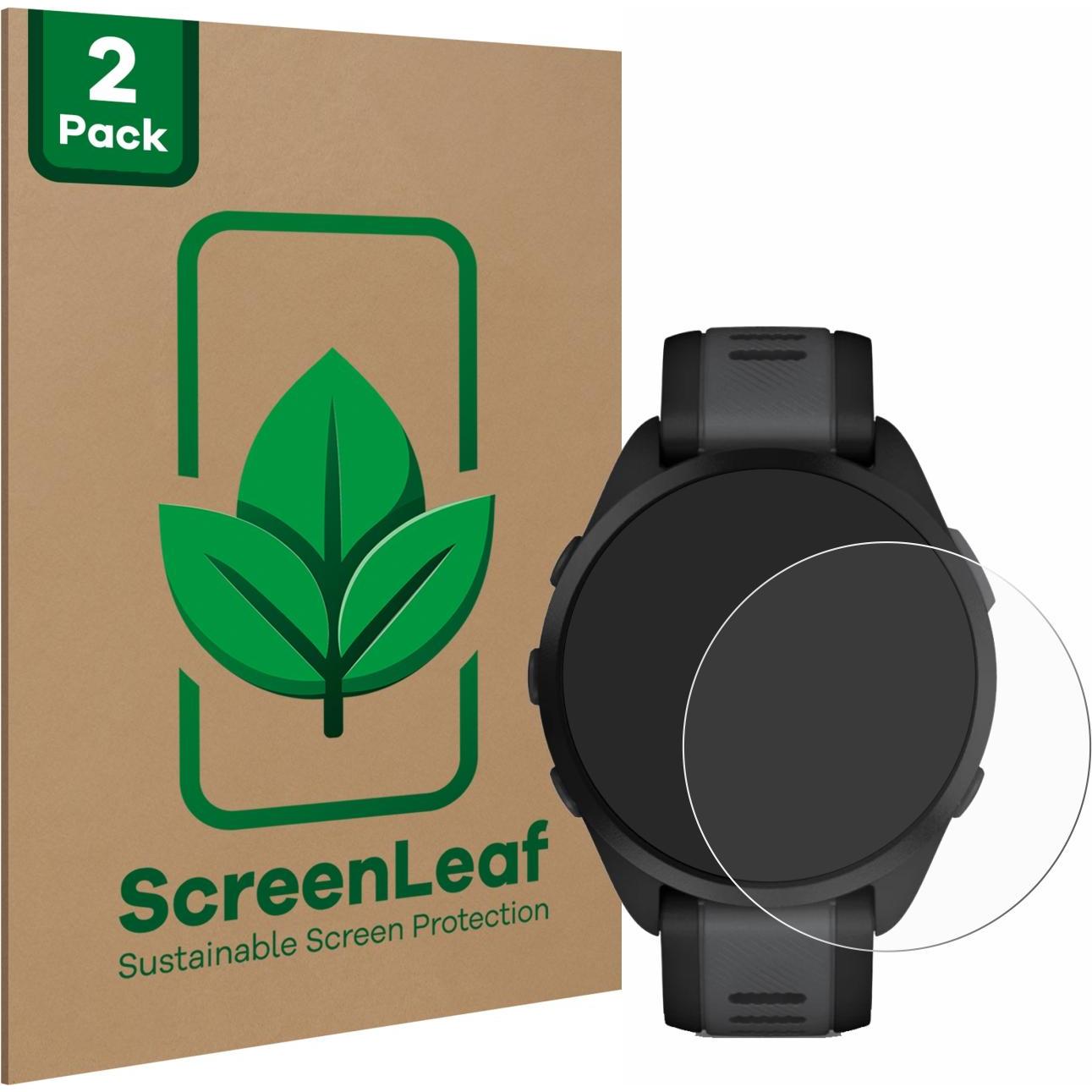 ScreenLeaf Schutzfolie nachhaltiger Displayschutz Displayschutzfolie Folie Klar Transparent, Smartwatch Schutzfolie, Tra...