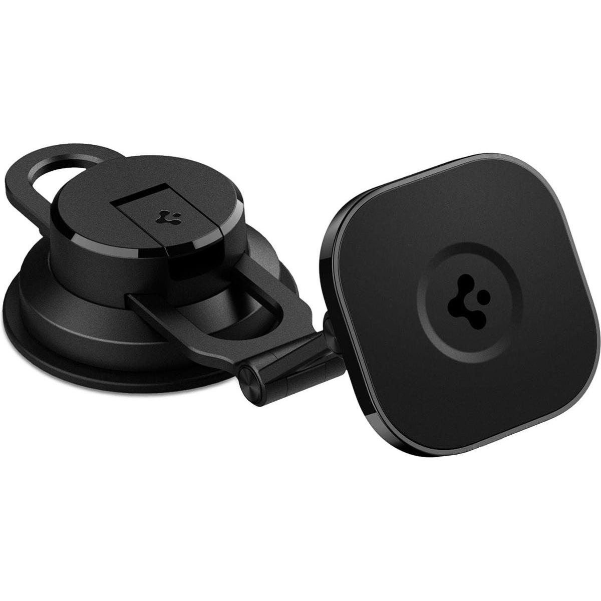Spigen supporto per auto ITS35-3 Onetap Magnetic Magsafe Windshield & Dashboard Car Mount nero, Supporto per smartphone, Nero