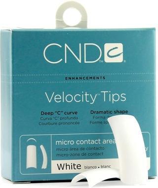Actual product image CND Creative Nail Tips Velocity False Nails White No.7 by Creative Nail (Multicoloured)