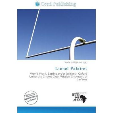 Lionel Palairet, Ratgeber