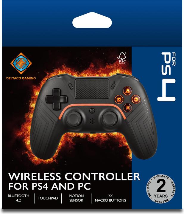 Actual product image Deltaco Gaming Wireless PS4 & PC Controller (PS4, Android, PC)