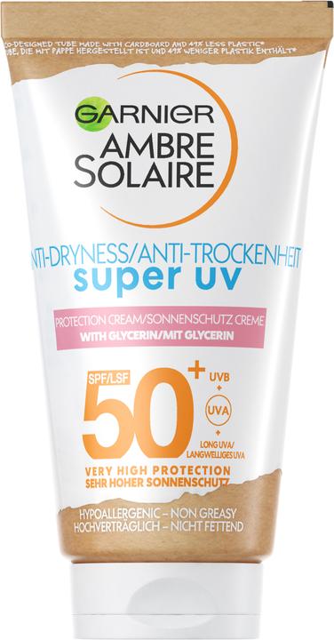Productafbeelding Garnier Ambre Solaire Sensitive expert+ Anti-Dryness Super UV (Zonnecrème, SPF 50+, 50 ml, 70 g)