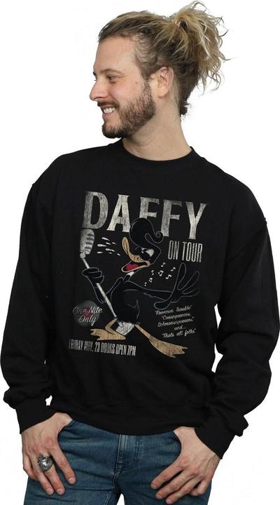 Actual product image Looney Tunes Mens Daffy Duck Concert Sweatshirt (L)