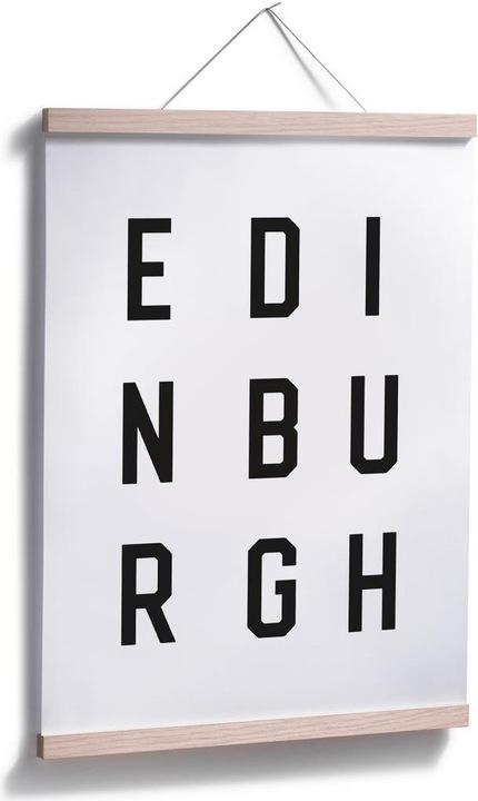 Image du produit Trenddeko Typographie Édimbourg (60 x 80 cm)