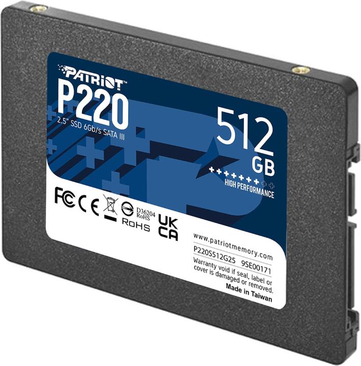 Actual product image Patriot P220 (512 GB, 2.5")