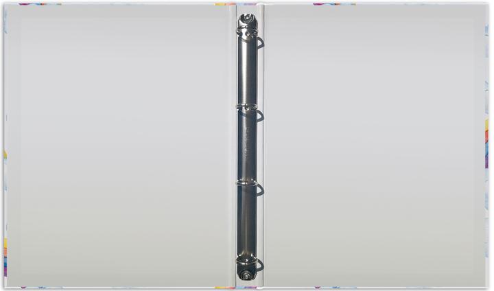 Actual product image Rnk Report ring binder "Rainbow", 4 ring mechanism, DIN A4, 250 x 315 mm (A4, 20 mm, 1 pcs.)