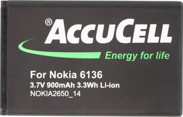 Actual product image AccuCell Battery Nokia 6131, BL-4C