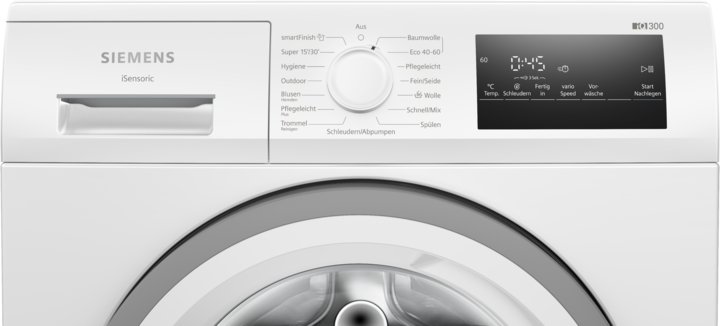 Actual product image Siemens WM14N127 (8 kg, Left, EU plug)