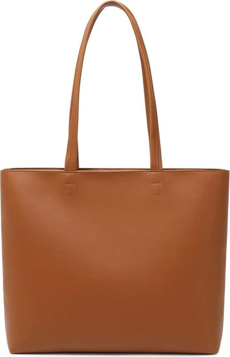 Produktbild Only-Bags.Store Henkeltaschen, einfache Handtaschen PU Leder Shopper Tasche für Arbeit, Schule, Einkaufen mit