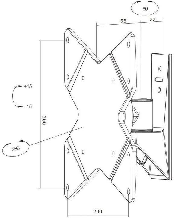 Actual product image Neomounts Fpma-W815 (Wall, 40")