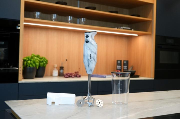 Actual product image Bamix M200 Hand blender, White Marble Special Edition