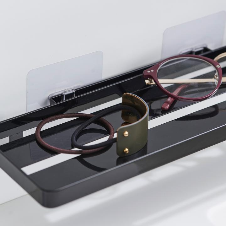 Actual product image Yamazaki TOWER adhesive hook shelf