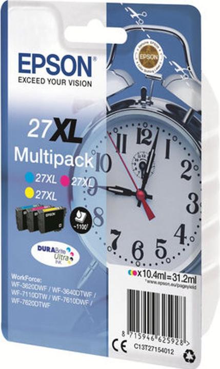 Produktbild Epson 27XL Multipack DuraBrite Ultra (M, C, Y)