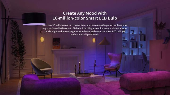 Produktbild Yeelight Inteligentna żarówka W4 E27 (kolor) 1szt (E27, 806 lm, 1 x)