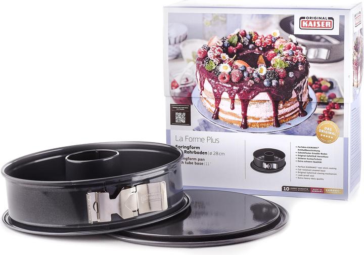 Produktbild Kaiser Springform 28cm Backform La Forme Plus 2 Böden antihaft schnittfest (28 cm)