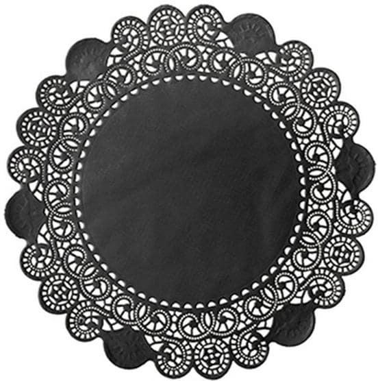 Duni Tortenspitzen Rund Ø 30 cm schwarz