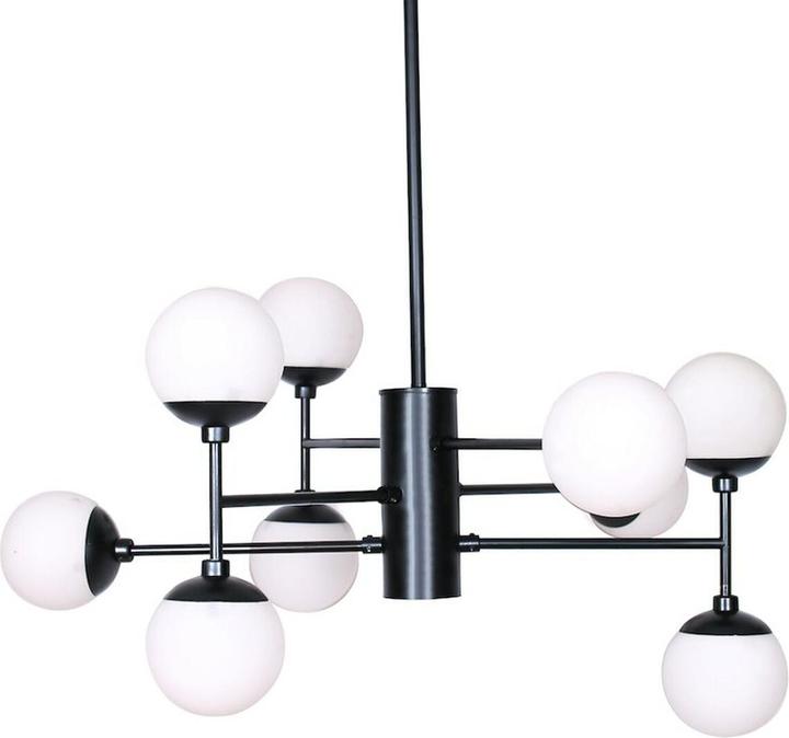 Immagine prodotto DKD Home Decor Lampada da soffitto Crystal Black (76,2 x 76,2 x 40,64 cm)