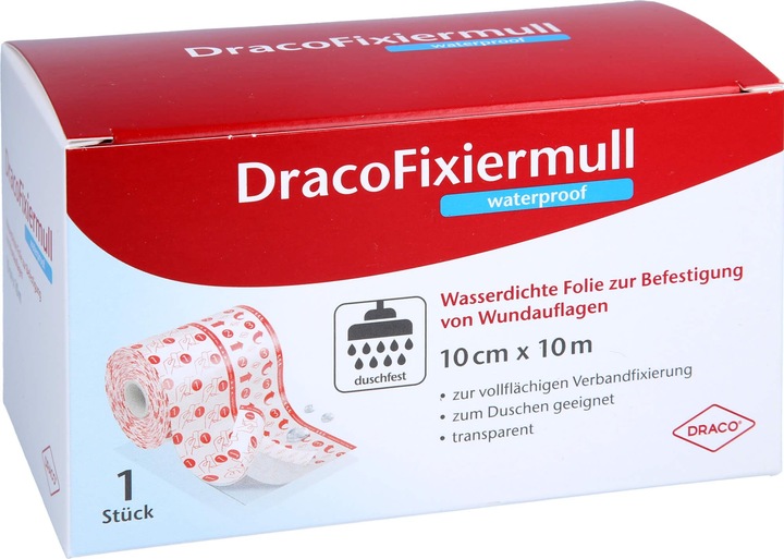Actual product image Dracco Draco fixation gauze Wp10cmx10m, 1 pc VER (1 x)
