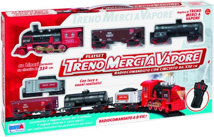Immagine prodotto Rs Toys Treno Merci A Vapore Radioc. Locomotiva + 3 Vagoni