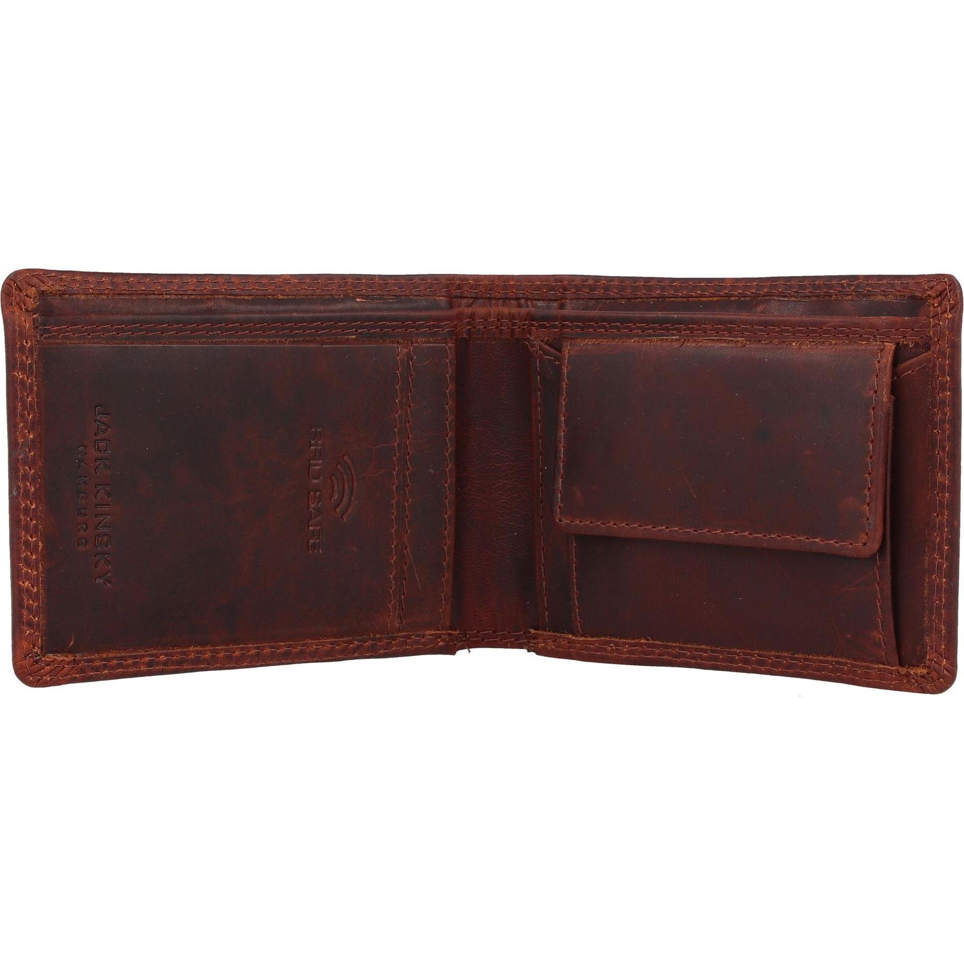 Thumbnail - Jack kinsky, Herren, Portemonnaie, Scheintasche quer klein, Braun