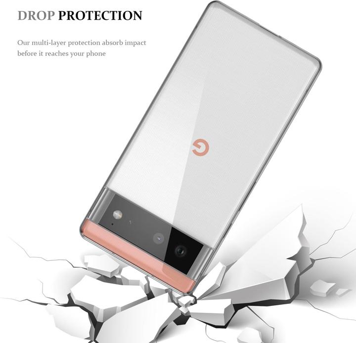 Actual product image Cadorabo TPU Ultra Slim AIR cover (Google Pixel 6a)