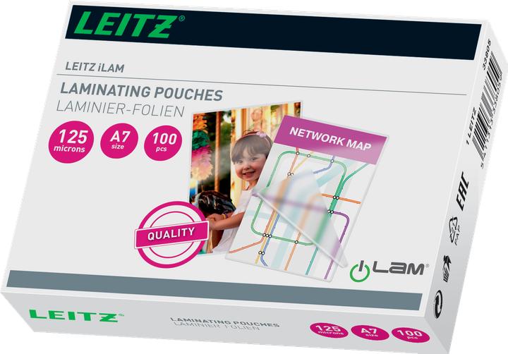 Image du produit Leitz Pochette de plastification (A7, 100 pièce(s), 125 µm)