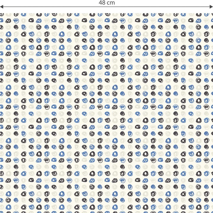 Actual product image Trenddeko Squiggle - blue (528 x 48 cm)
