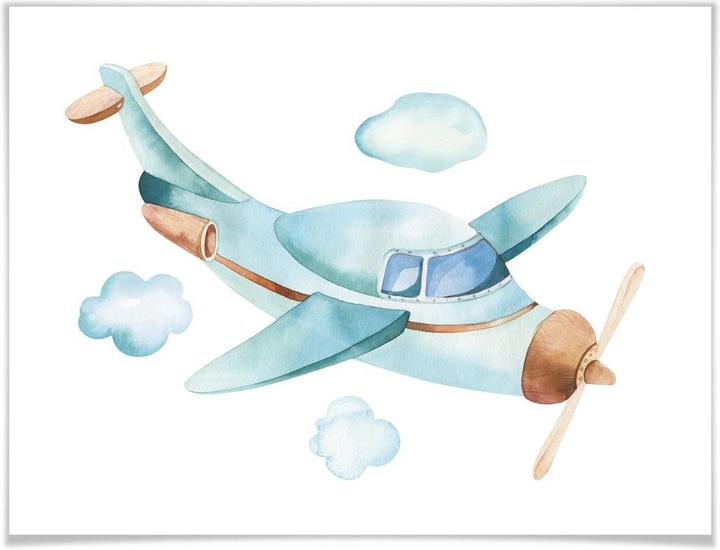 Produktbild Trenddeko Kvilis - Das Flugzeug (30 x 24 cm)