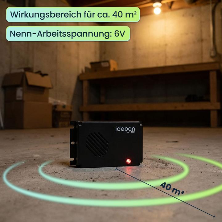 Produktbild Ideoon Mobile Marderabwehr mit Ultraschall, batteriebetrieben, ca. 40 m²