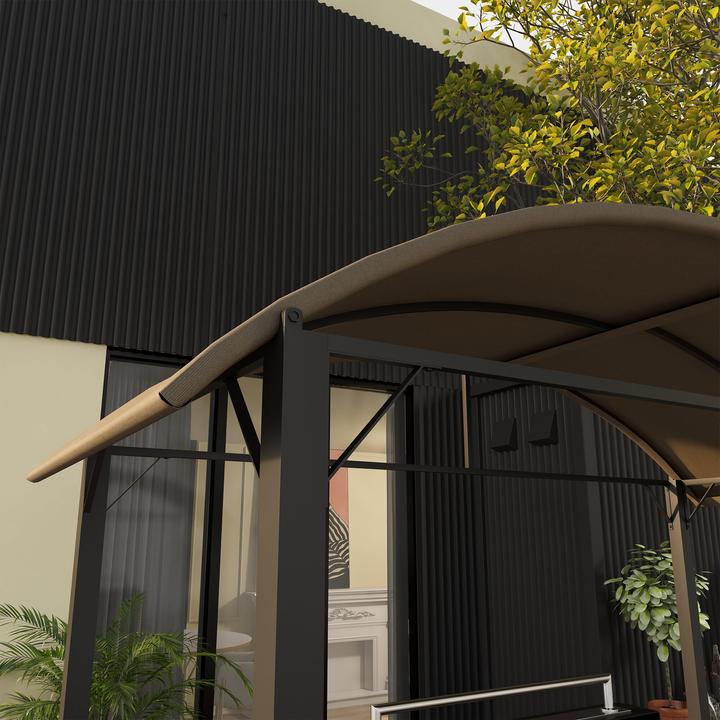 Actual product image Outsunny Barbecue pavilion with storage area and hanging hooks (233 cm, 110 cm)