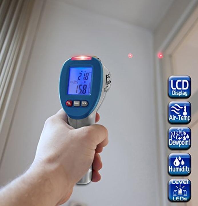 Produktbild Peaktech P 5400 IR Thermometer / Taupunktmessgerät