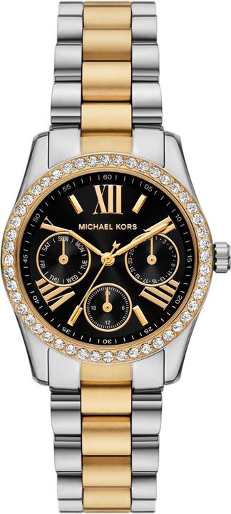 Immagine prodotto Michael Kors Lexington Lux Day Date Bicolor/Schwarz (Orologio da polso analogico, 33 mm)