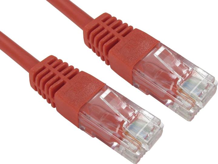 Actual product image Cables Direct 5m Cat5e Utp Pvc Inj Mdd Cbl - Red 0 (UTP, CAT5e, 5 m)